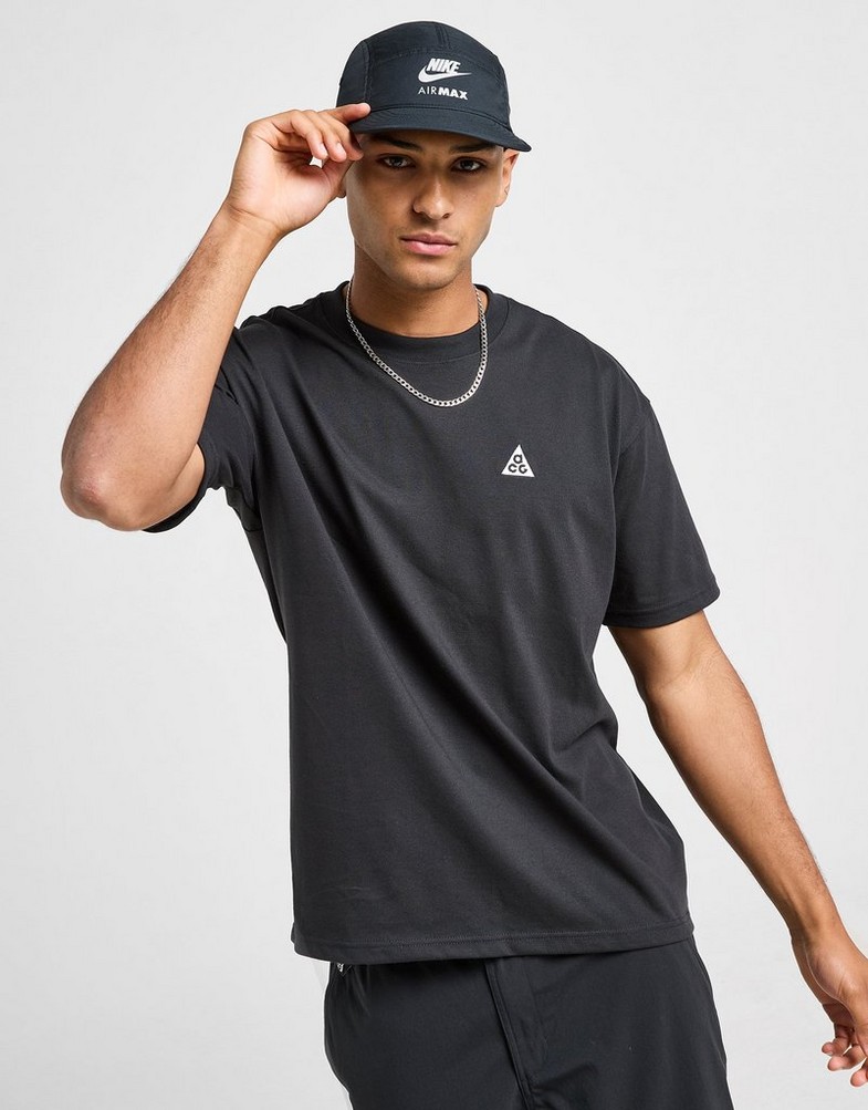 Koszulka, t-shirt męski NIKE T-SHIRT M ACG DF TEE M90 LBR+HBR TRI HJ0798-010 Czarny