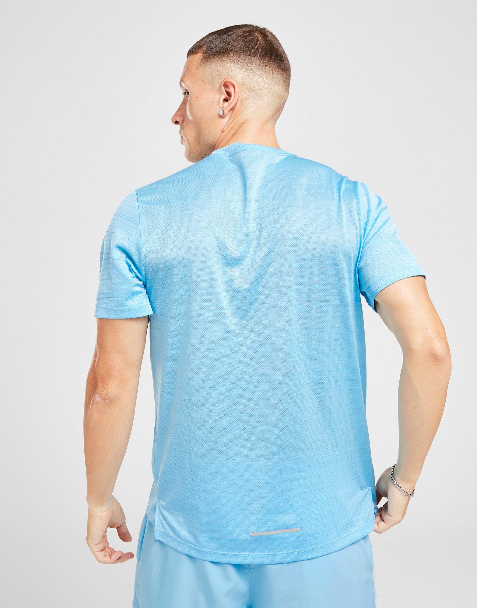 Vyriški marškiniai NIKE MARŠKINĖLIAI M NK DF MILER SS FZ4782-409 Mėlyna