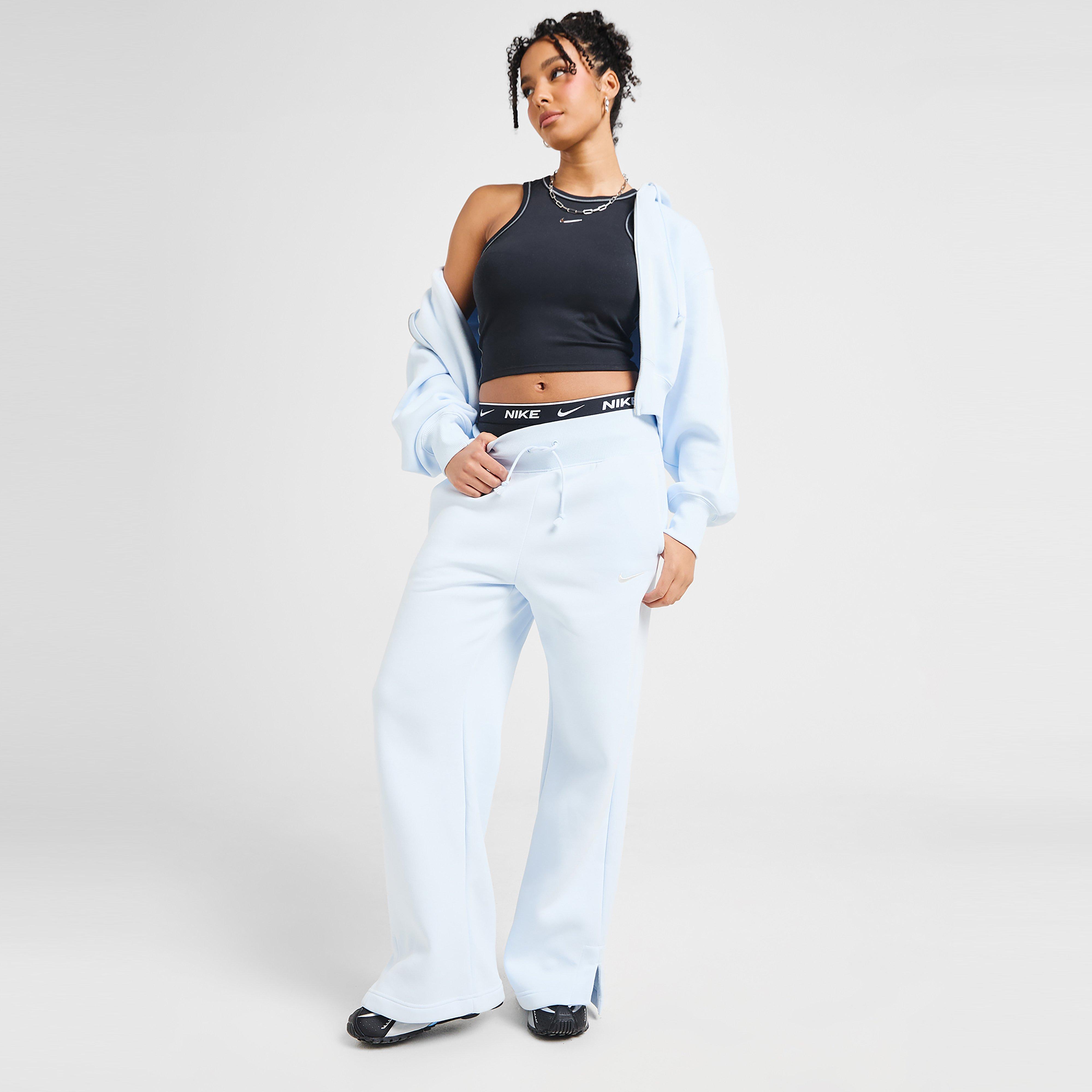 Pantaloni pentru femei NIKE PANTALONI  W NSW PHNX FLC HR PANT WIDE