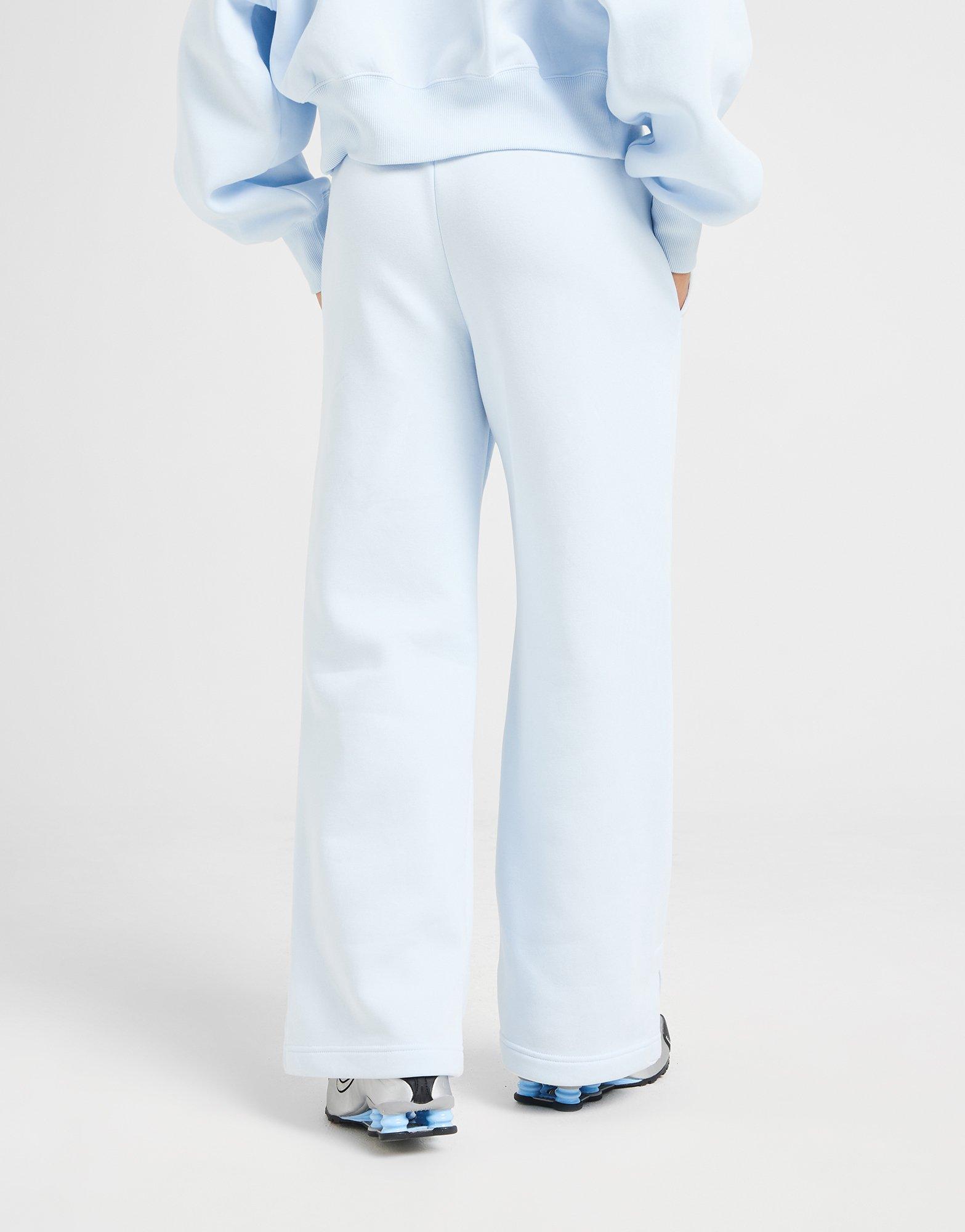 Moteriškos kelnės NIKE KELNĖS W NSW PHNX FLC HR PANT WIDE DQ5615-423 Mėlyna