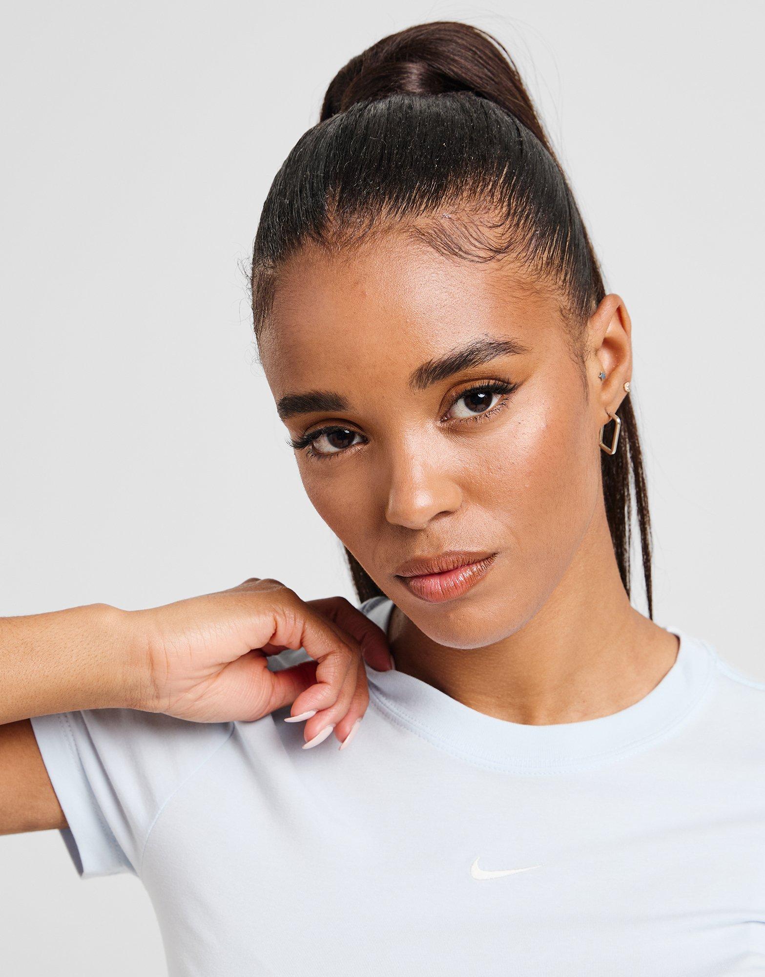 Dámske tričko NIKE TRIČKO W NSW NK CHLL KNT MD CRP FV5508-423 Modrá