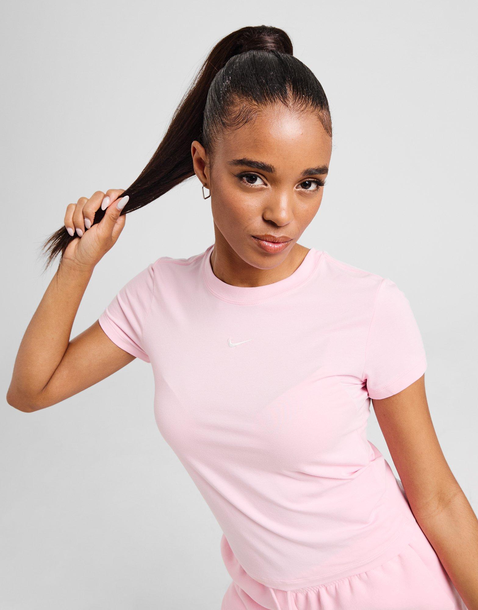 Tricou pentru femei NIKE TRICOU W NSW NK CHLL KNT MD CRP FV5508-690 Roz