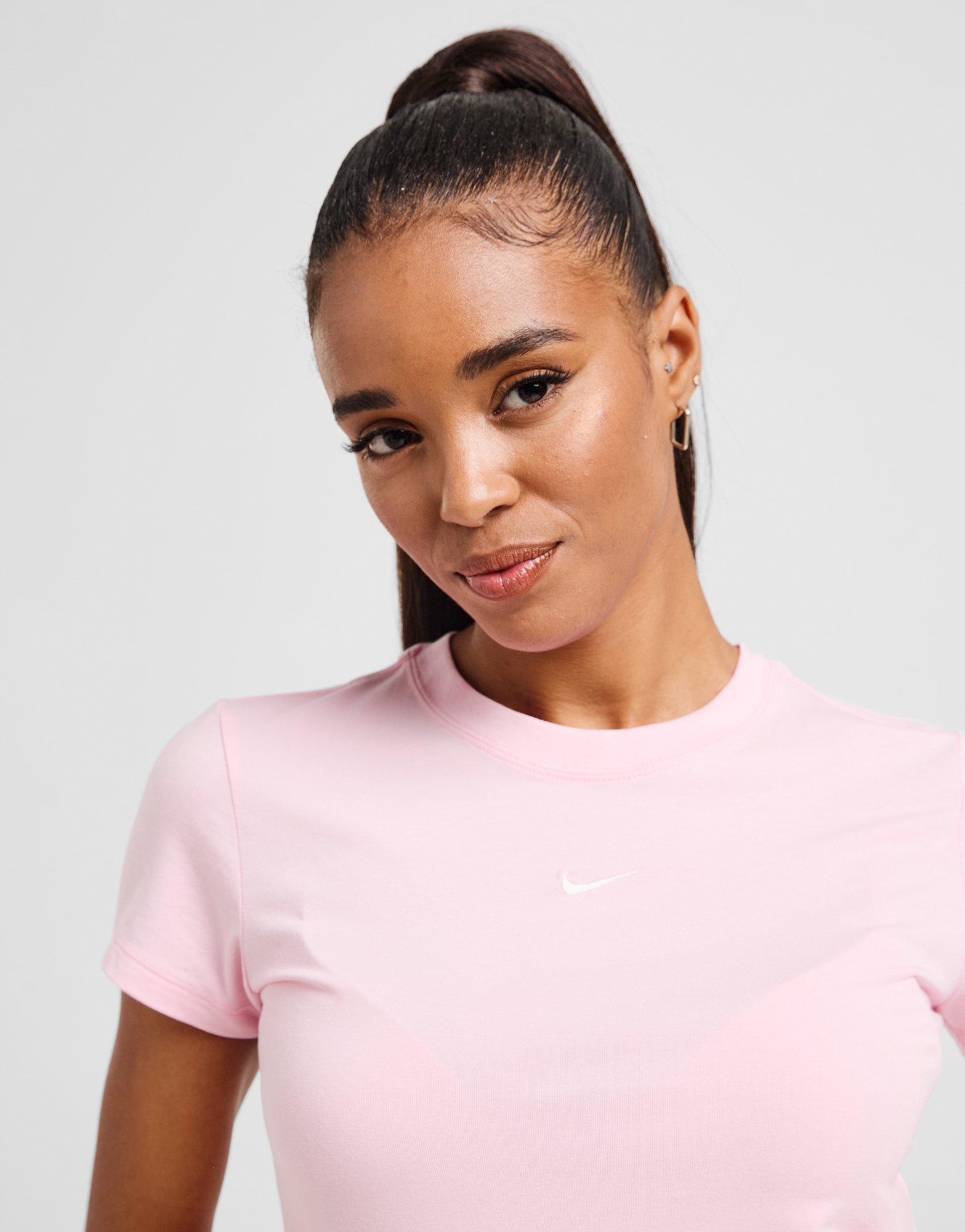 Tricou pentru femei NIKE TRICOU W NSW NK CHLL KNT MD CRP FV5508-690 Roz