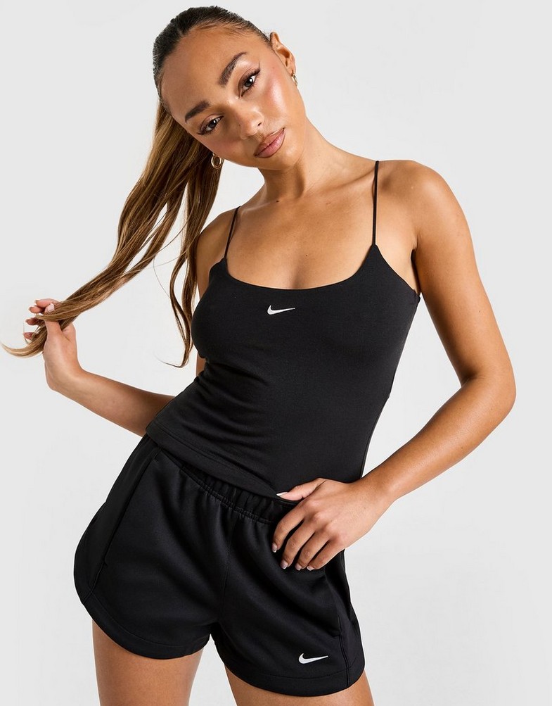 Top pentru femei NIKE TOP W NSW NK CHLL KNT CAMI FN3685-010 Negru