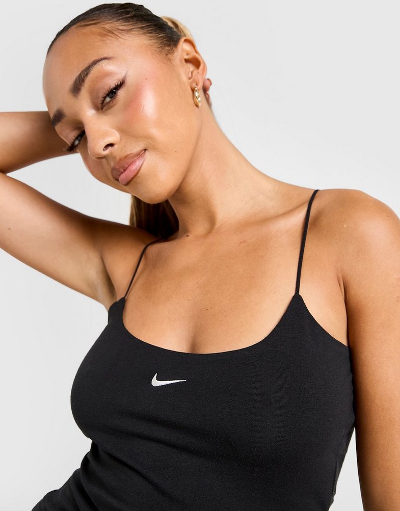 Top pentru femei NIKE TOP W NSW NK CHLL KNT CAMI FN3685-010 Negru