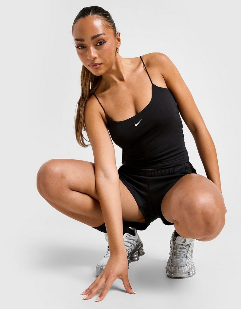 Top pentru femei NIKE TOP W NSW NK CHLL KNT CAMI FN3685-010 Negru