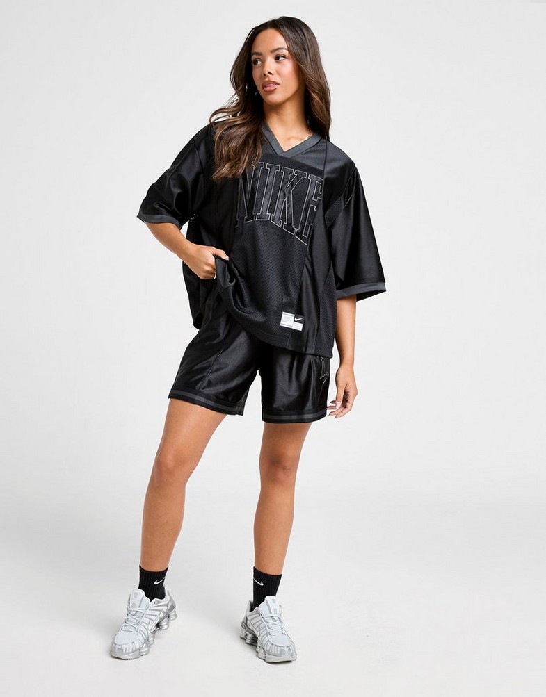 Tricou pentru femei NIKE TRICOU W NSW STREET SS GX JRSY TOP HJ0280-010 Negru