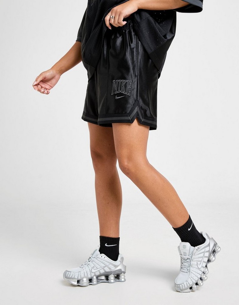 Pantaloni scurți pentru femei NIKE PANTALONI SCURȚI W NSW   STREET 6" SATIN GX SHRT HJ0163-010 Negru