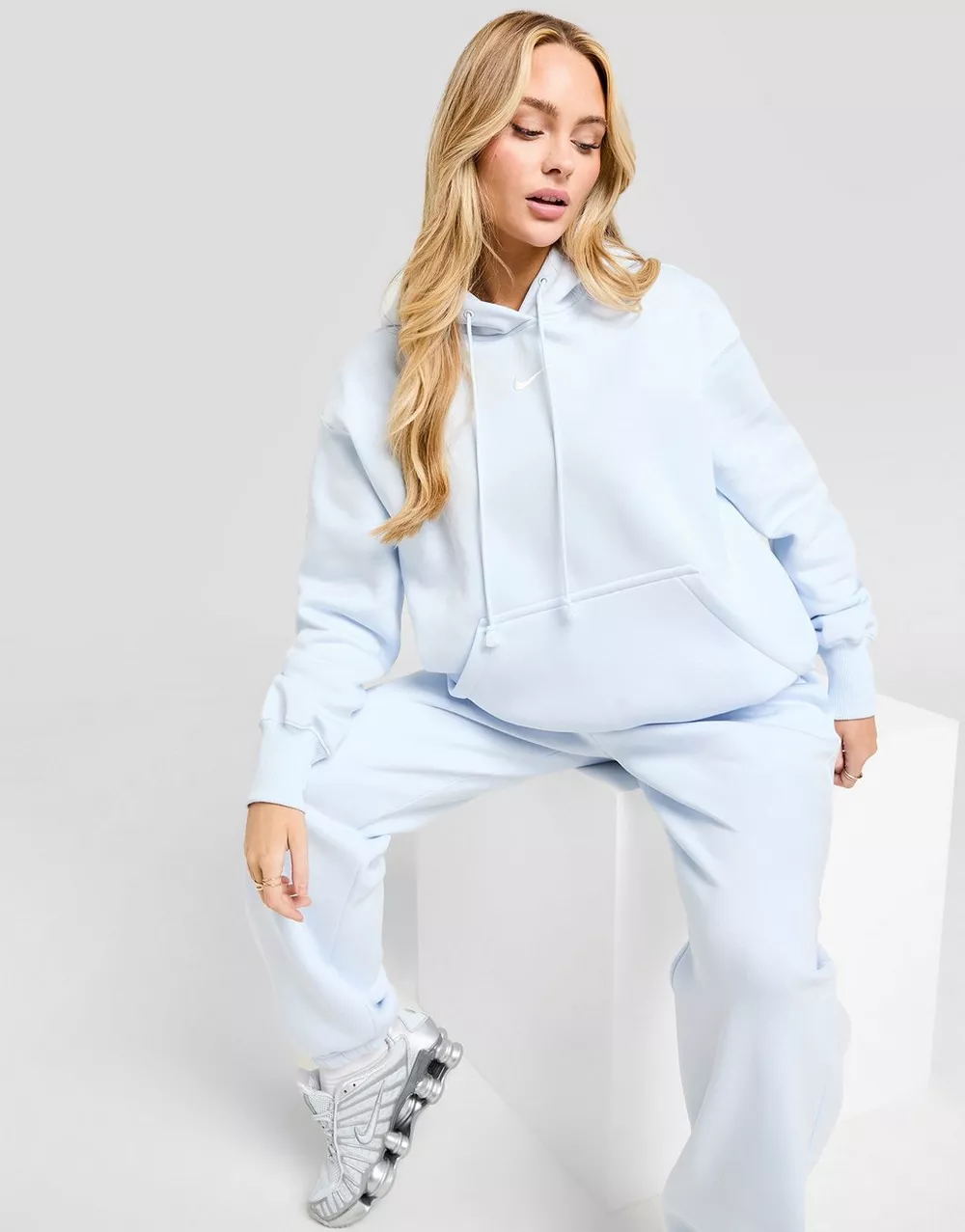 NIKE КОФТА З КАПЮШОНОМ W NSW PHNX FLC OS PO HOODIE, фото 1 з 5