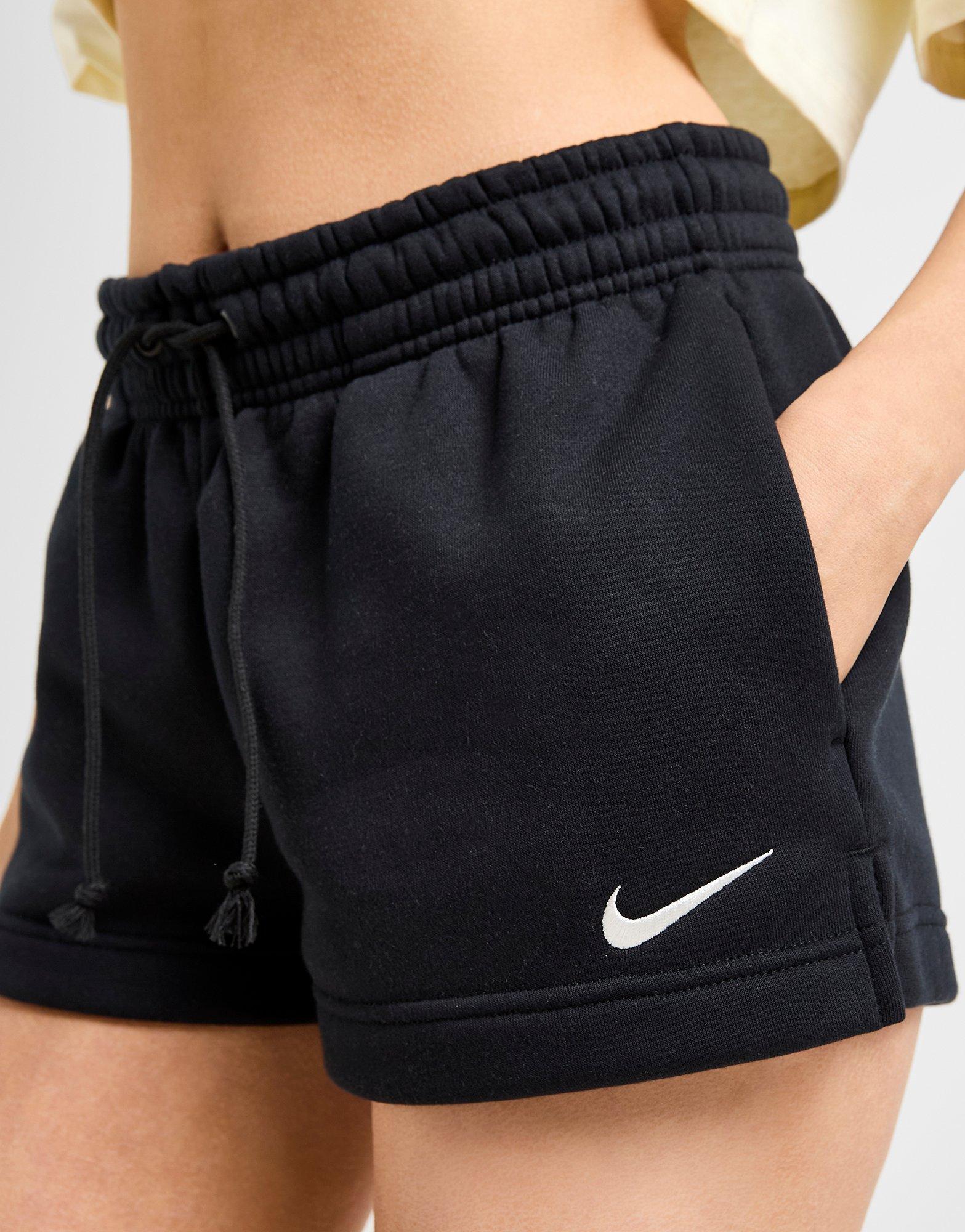 Жіночі шорти NIKE ШОРТИ W NSW PHNX FLC MR STD 2IN SHRT IF2132-010 Чорний