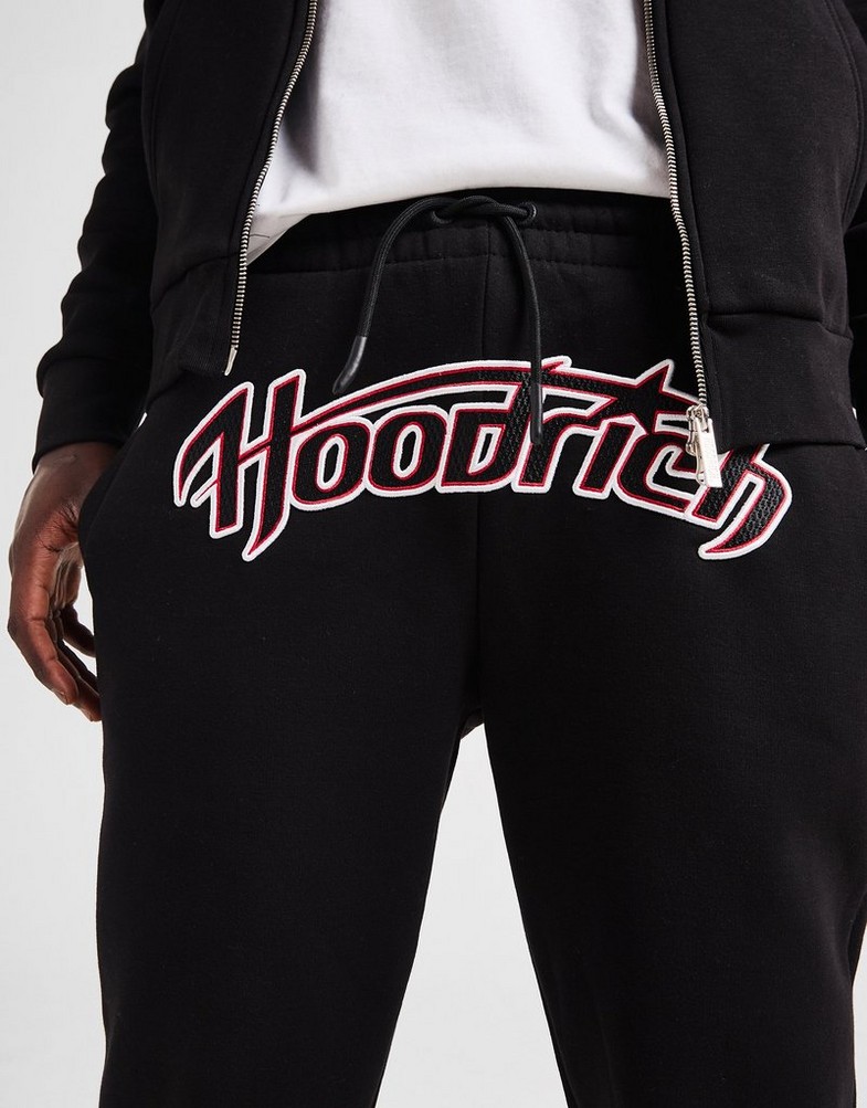 Pantaloni pentru bărbați HOODRICH PANTALONI  GALAXY OH JOG BLK/WHT HR-0125-0601 Negru