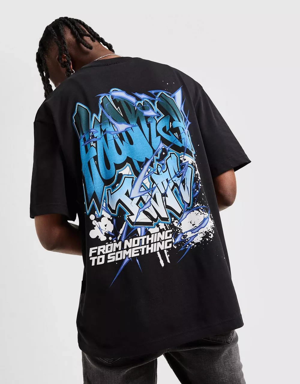 HOODRICH ФУТБОЛКА WALL ART TEE BLK/BLU, фото 1 з 4