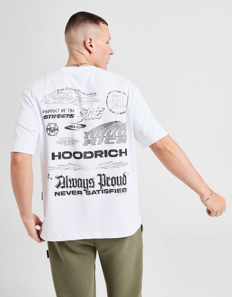 Koszulka, t-shirt męski HOODRICH T-SHIRT CHROMA TEE WHT HR-0125-0593 Biały