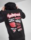 HOODRICH BLUZĂ CU GLUGĂ GRAFFITI HD BLK/RED