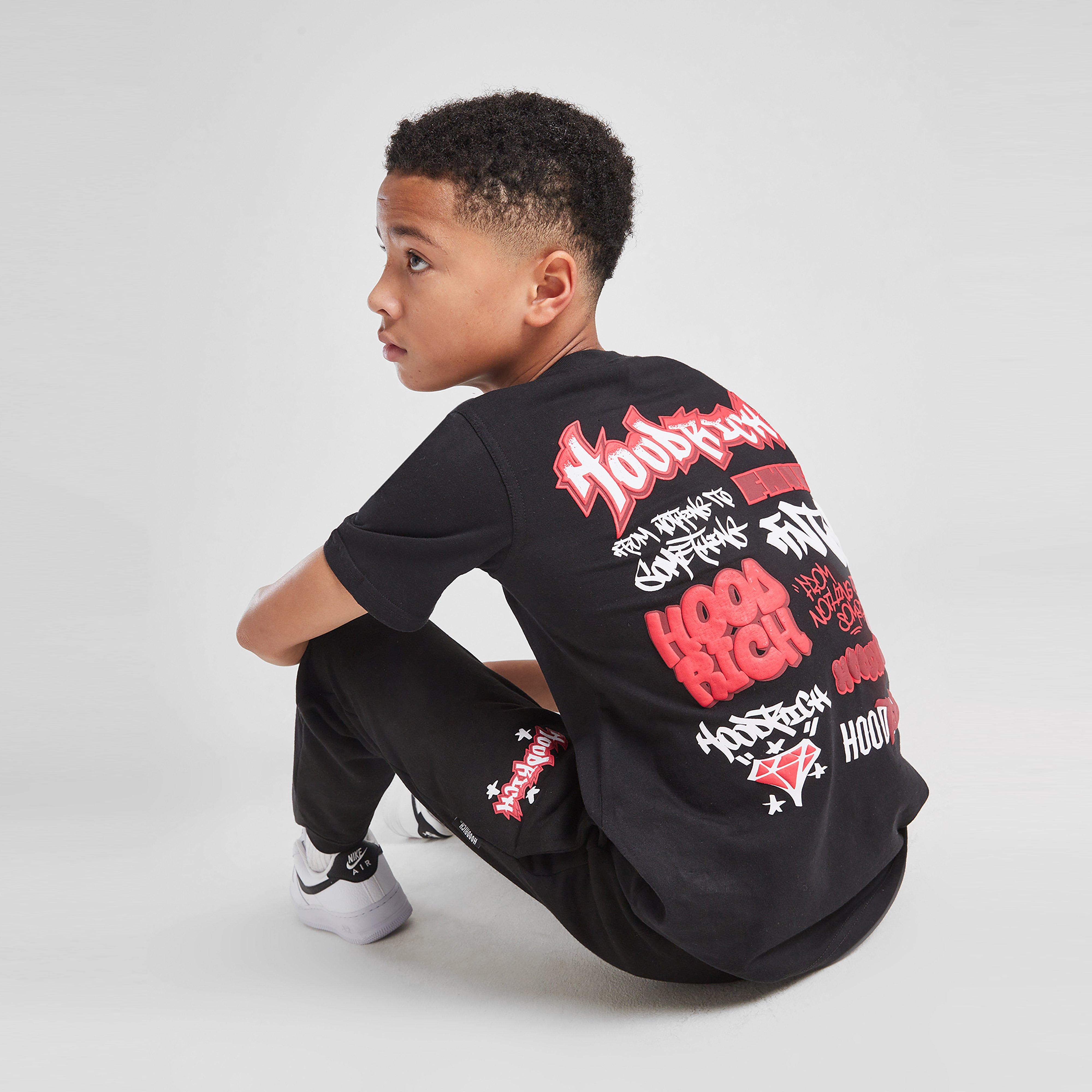 Gyerek póló HOODRICH PÓLÓ GRAFFITI TEE BLK/RED