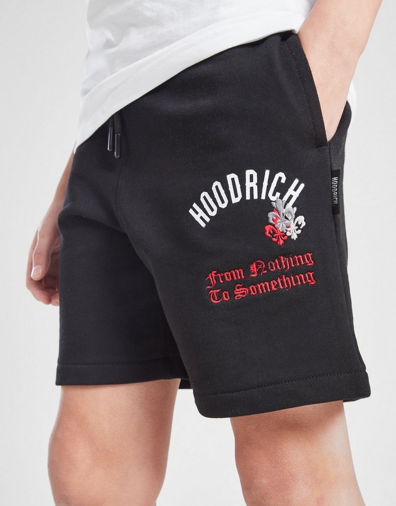 Detské krátke nohavice HOODRICH ŠORTKY  SHDW SHRT BLK/RED HJ 0125 0034 Čierna