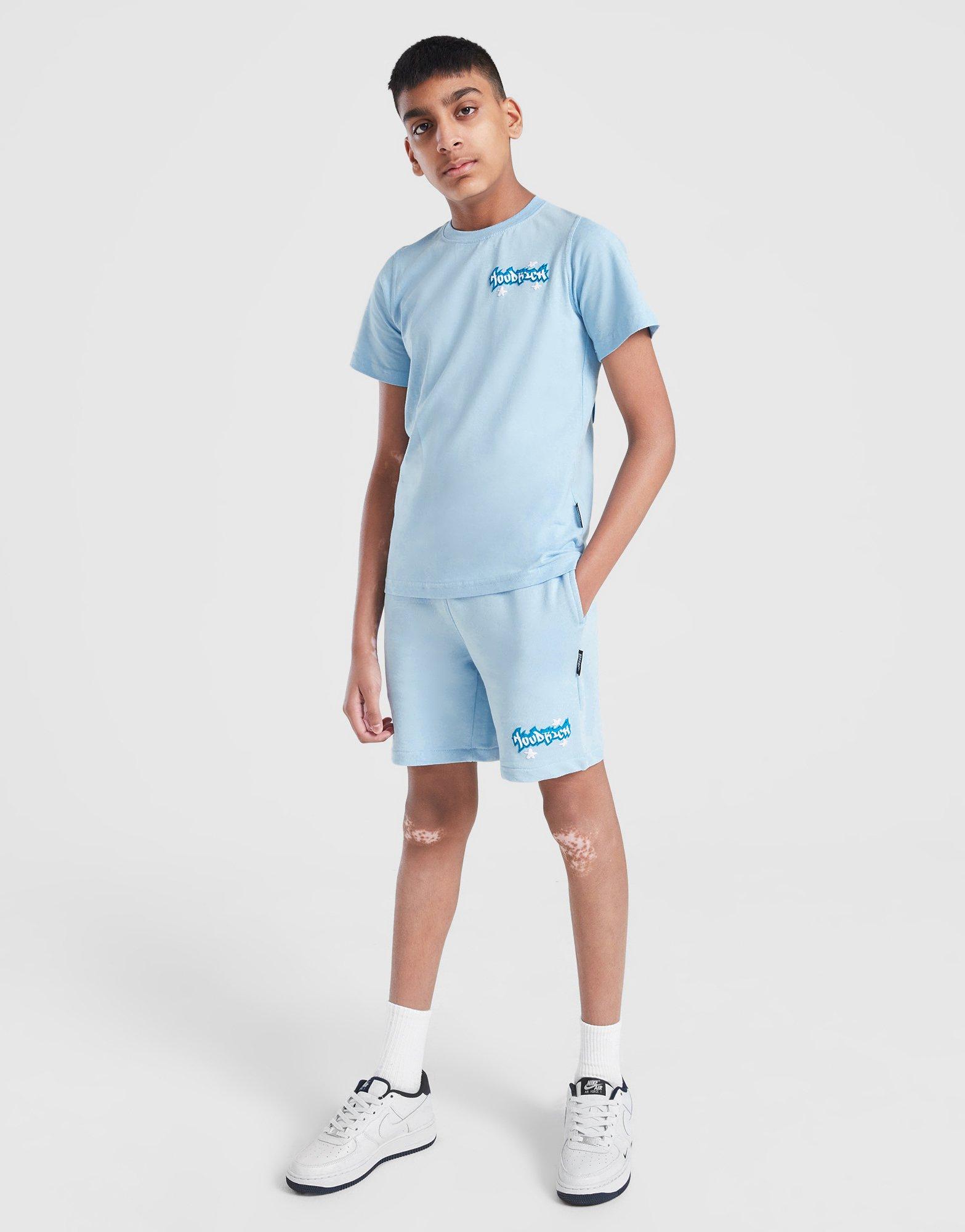 Hoodrich Šortky  Graffiti Shrt Sky Blu