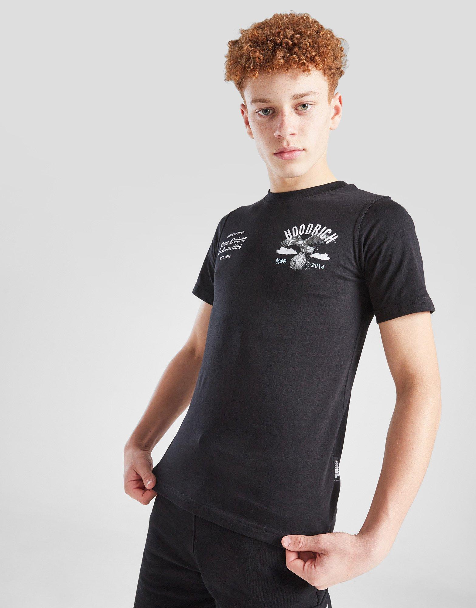 Дитячі футболки HOODRICH ФУТБОЛКА EAGLE TEE BLK/BLU HJ 0125 0092 Чорний