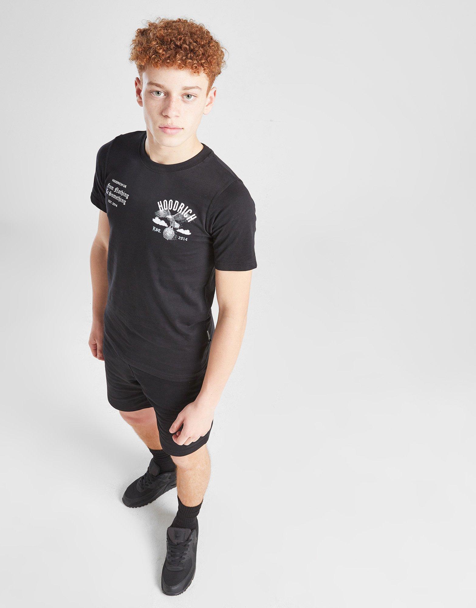 Дитячі футболки HOODRICH ФУТБОЛКА EAGLE TEE BLK/BLU HJ 0125 0092 Чорний