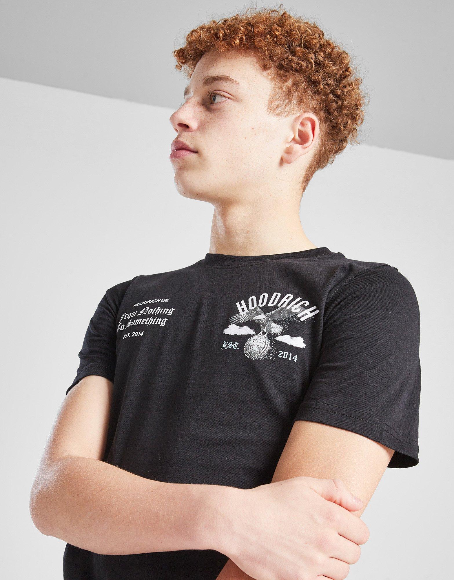 Дитячі футболки HOODRICH ФУТБОЛКА EAGLE TEE BLK/BLU HJ 0125 0092 Чорний