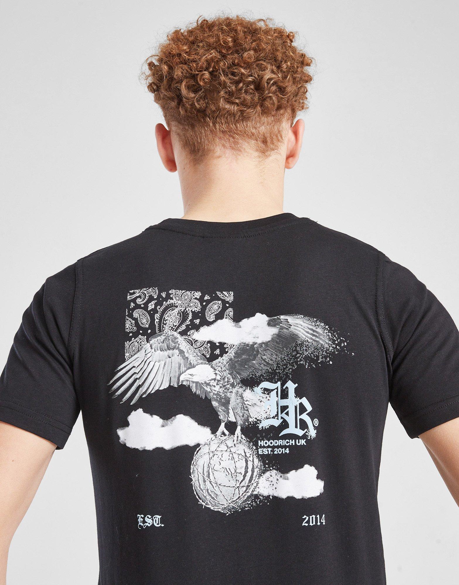 Дитячі футболки HOODRICH ФУТБОЛКА EAGLE TEE BLK/BLU HJ 0125 0092 Чорний