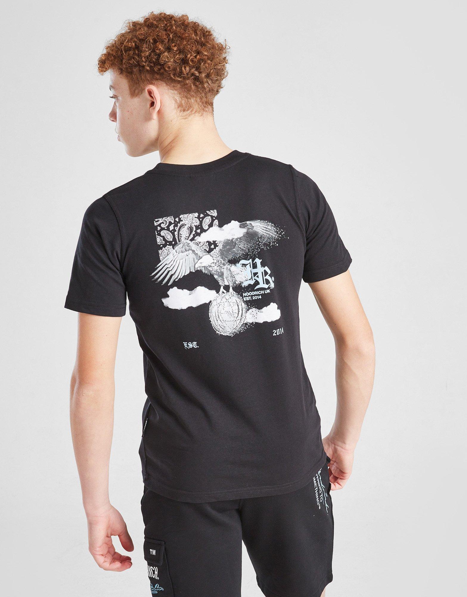 Дитячі футболки HOODRICH ФУТБОЛКА EAGLE TEE BLK/BLU HJ 0125 0092 Чорний