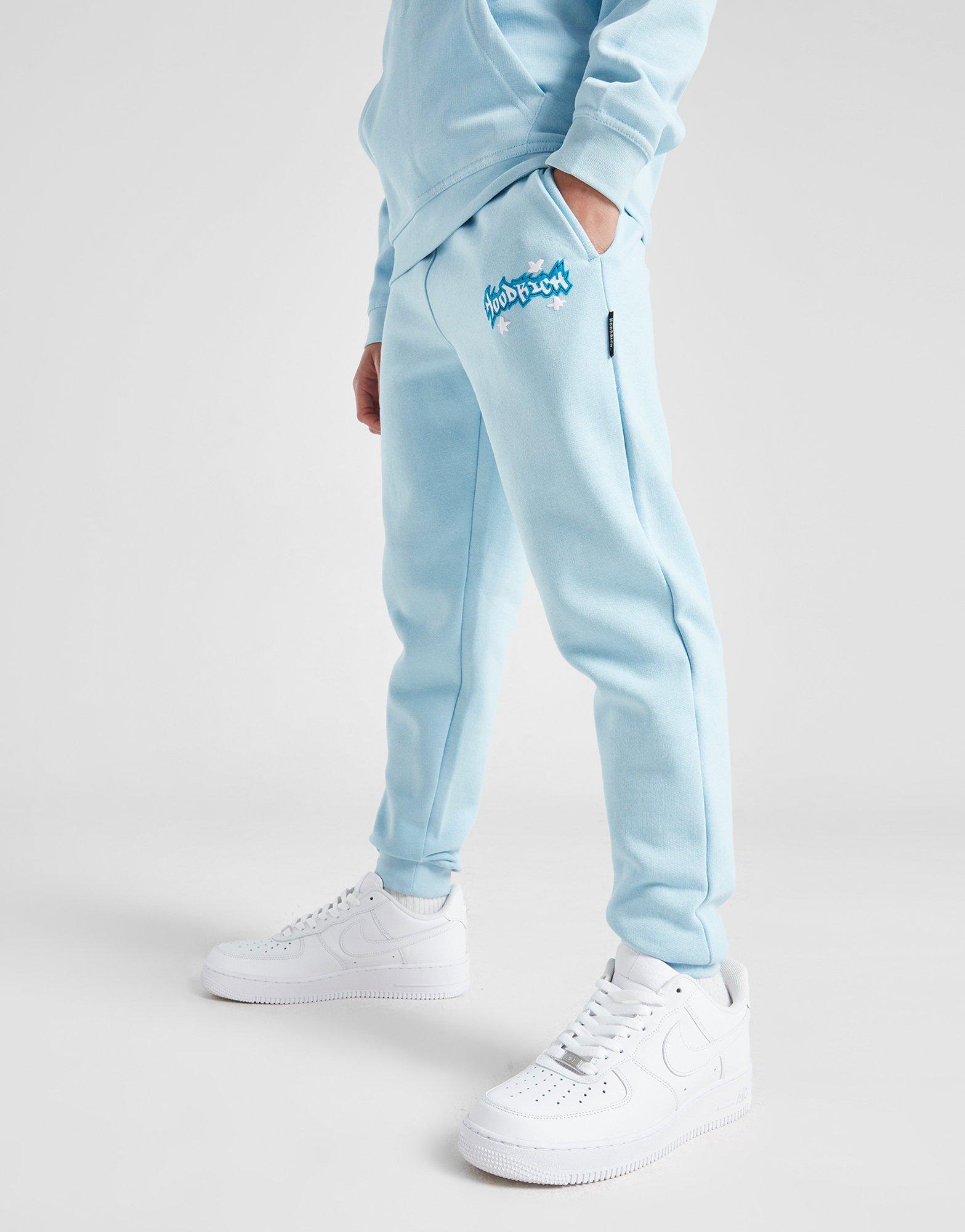 HOODRICH SPODNIE GRAFFITI PNT BLU HJ 0125 0183 Niebieski