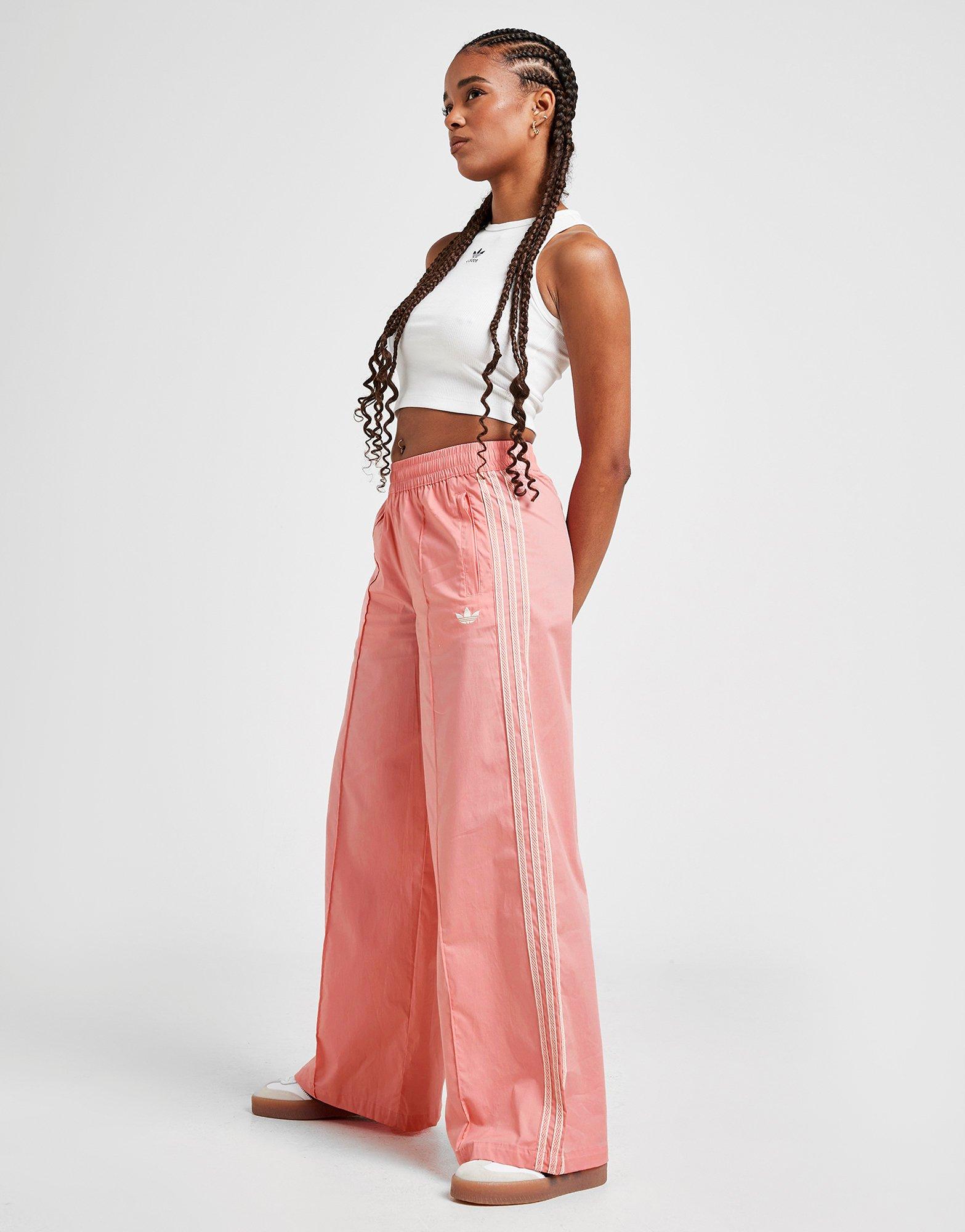 ADIDAS SPODNIE WIDELEG PANT KC0676 Różowy