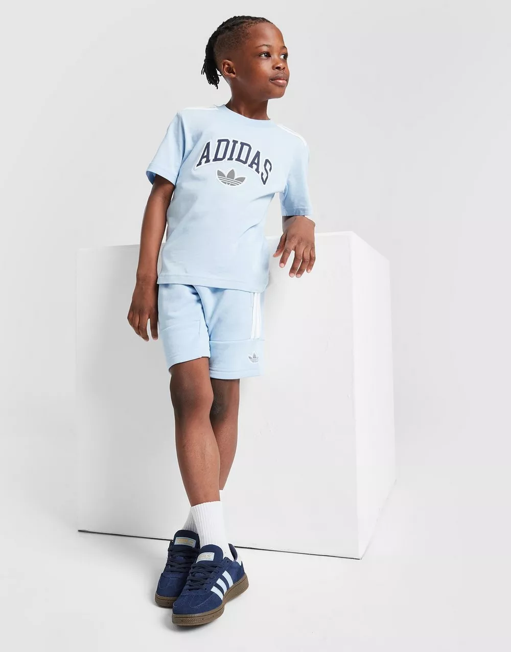 ADIDAS КОМПЛЕКТ $VARSITY T/SHT SET BLU, фото 1 з 6
