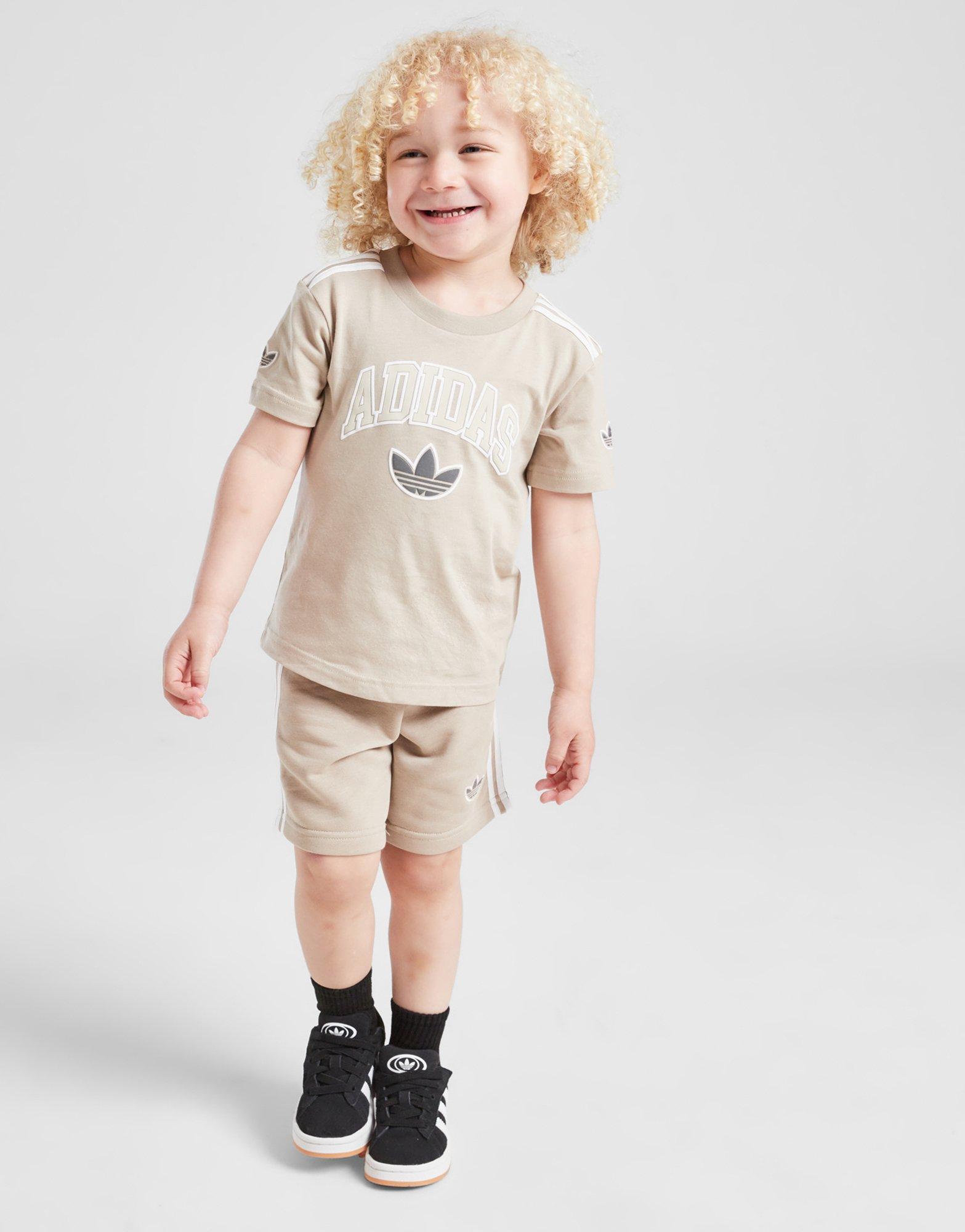 Vaikiški sportiniai kostiumai ADIDAS KOMPLEKTAS $VARSITY T/SHT SET BGE JM1286 Rusva