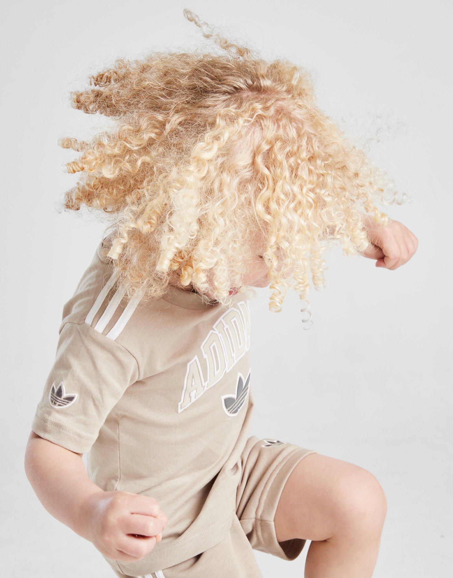 Vaikiški sportiniai kostiumai ADIDAS KOMPLEKTAS $VARSITY T/SHT SET BGE JM1286 Rusva