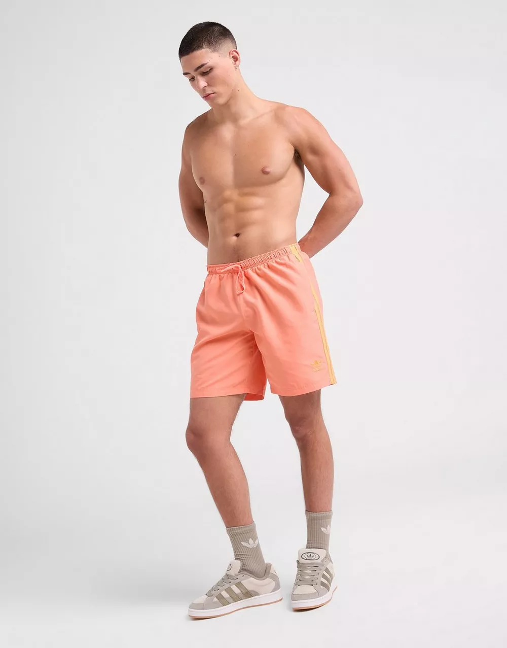 ADIDAS ШОРТИ ADICOLOR 3 STRIPES SWIM SHORTS 8, фото 1 з 4