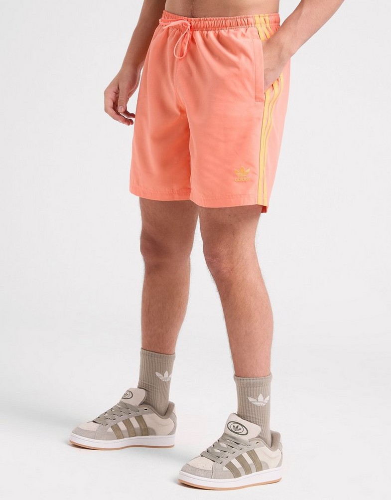 Pantaloni scurți pentru bărbați ADIDAS PANTALONI SCURȚI ADICOLOR   3 STRIPES SWIM SHORTS 8 JG3704 Portocaliu