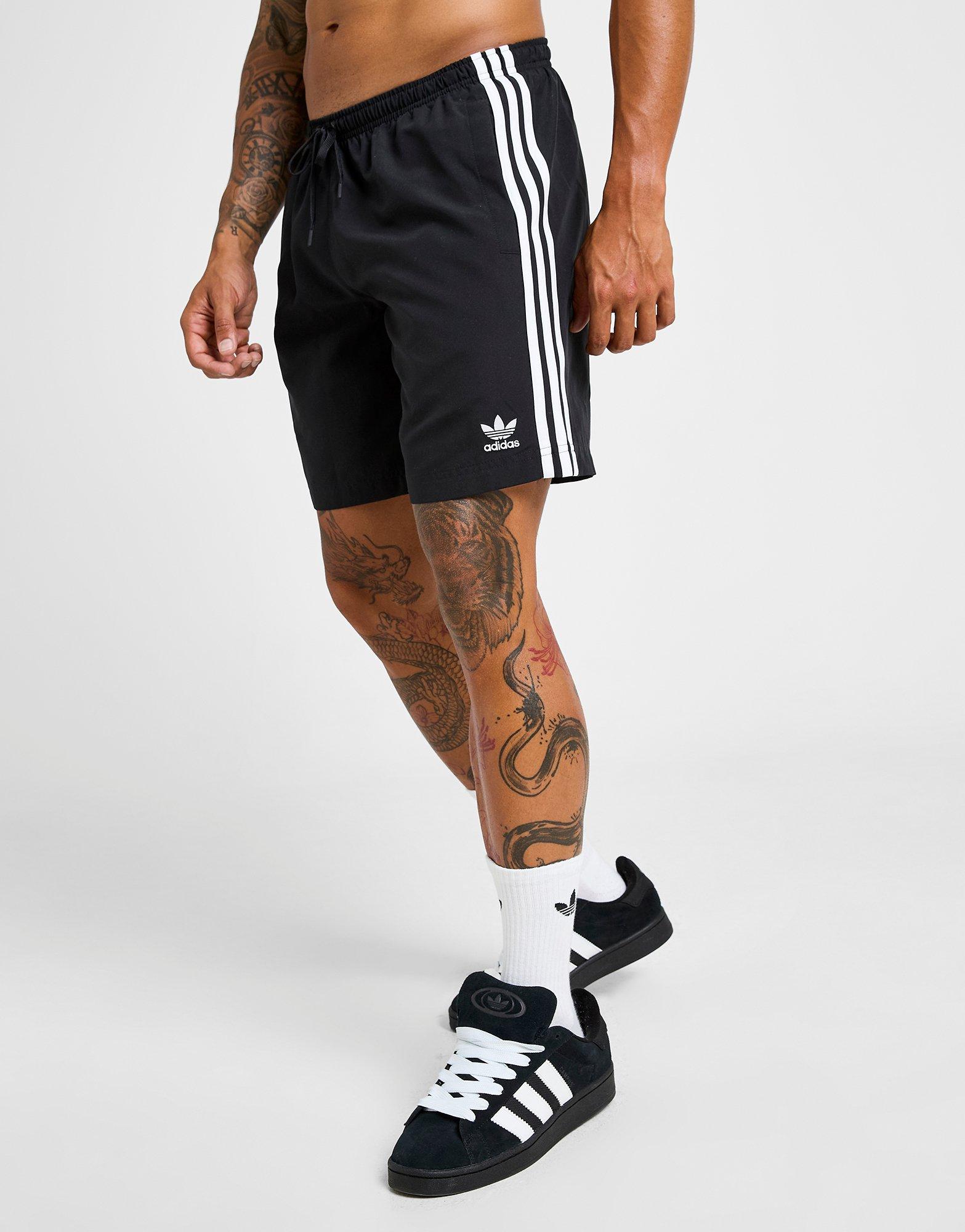 Férfi rövidnadrág ADIDAS RÖVIDNADRÁG ADICOLOR   3 STRIPES SWIM SHORTS 8 JD0960 Fekete