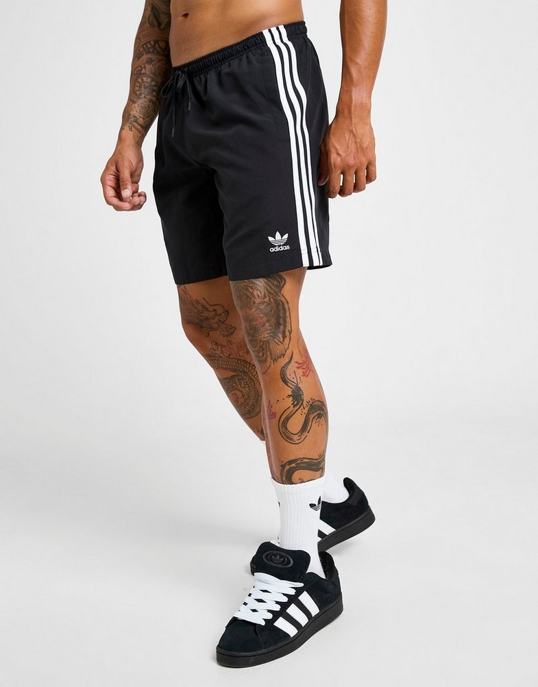 Pantaloni scurți pentru bărbați ADIDAS PANTALONI SCURȚI ADICOLOR   3 STRIPES SWIM SHORTS 8 JD0960 Negru