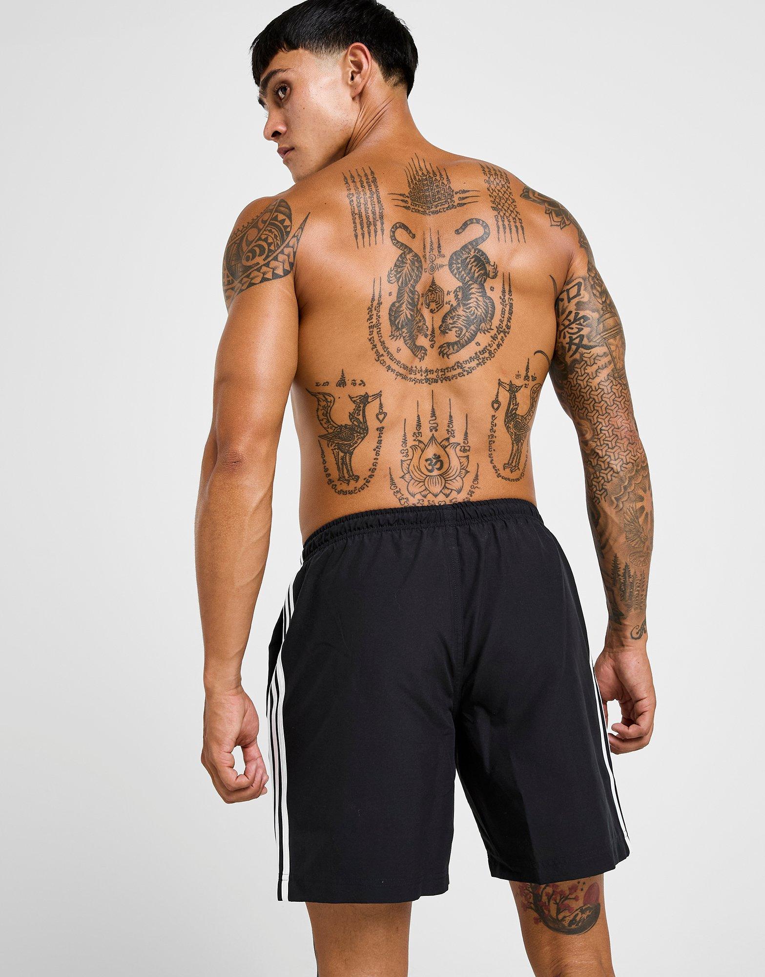 Férfi rövidnadrág ADIDAS RÖVIDNADRÁG ADICOLOR   3 STRIPES SWIM SHORTS 8 JD0960 Fekete