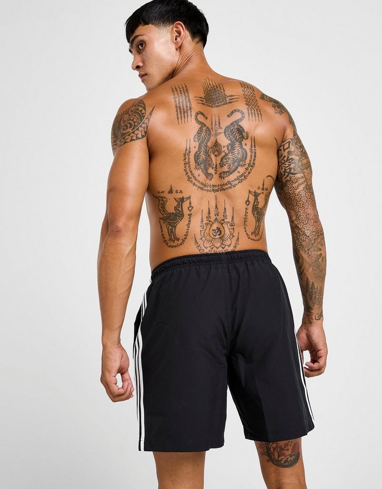 Pantaloni scurți pentru bărbați ADIDAS PANTALONI SCURȚI ADICOLOR   3 STRIPES SWIM SHORTS 8 JD0960 Negru