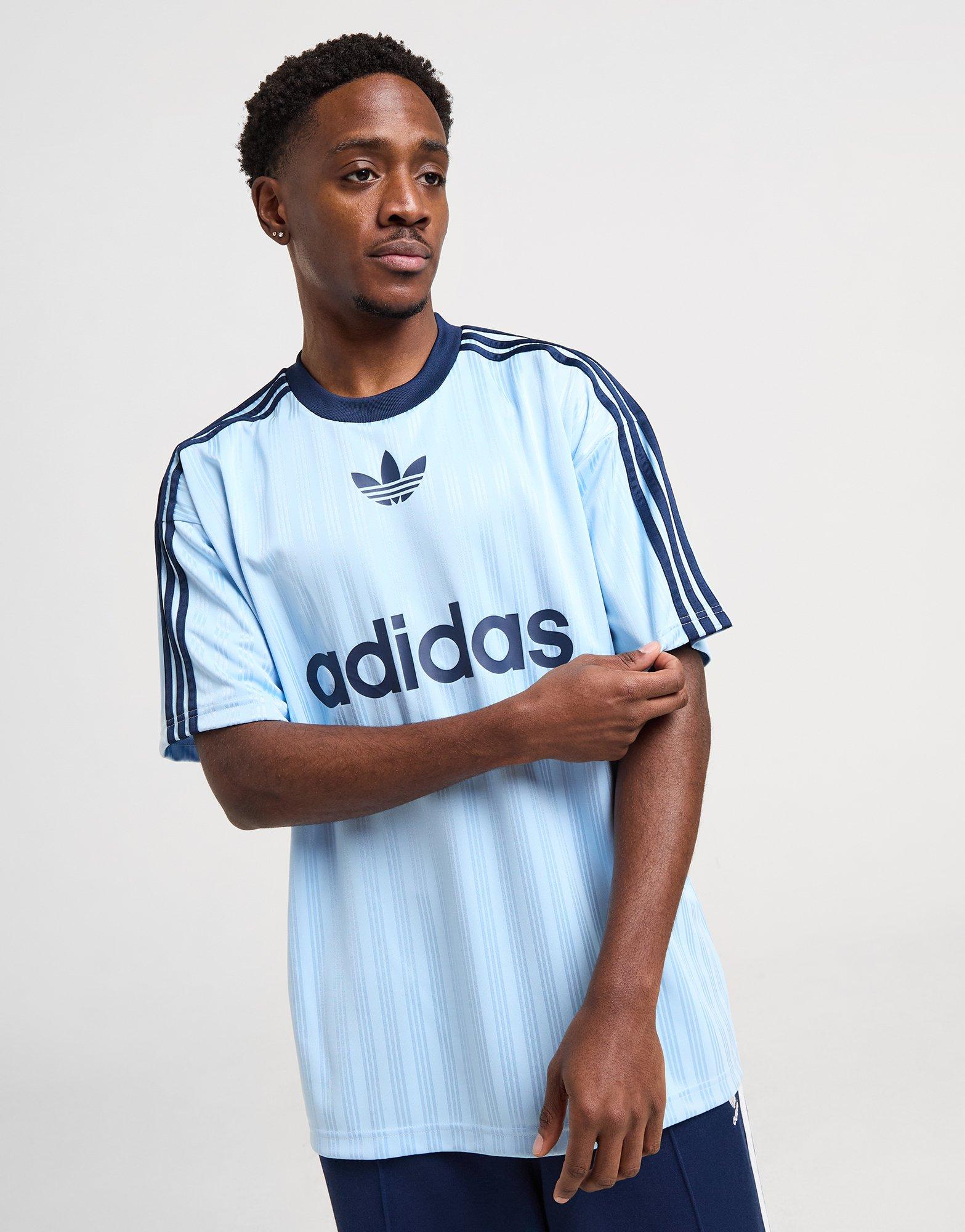 ADIDAS T-SHIRT ADICOLOR POLY T JW3728 | kolor Niebieski