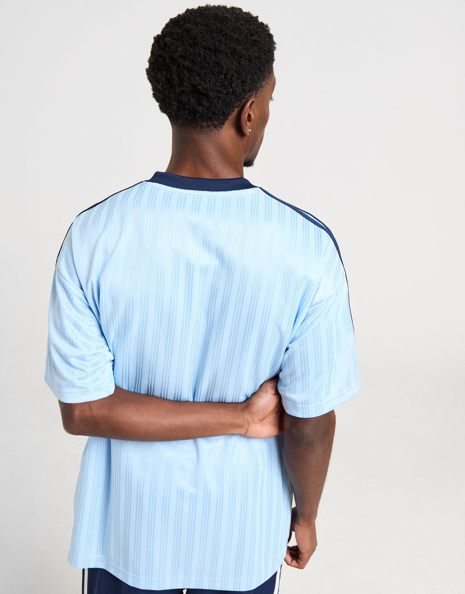 Koszulka, t-shirt męski ADIDAS T-SHIRT ADICOLOR POLY T JW3728 Niebieski