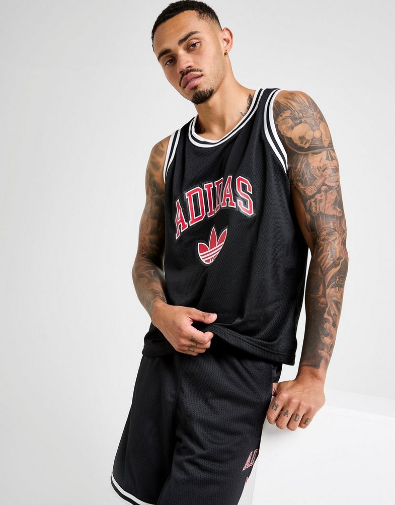 Top pentru bărbați ADIDAS MAIOU VARSITY BB MAIOU JP1003 Negru