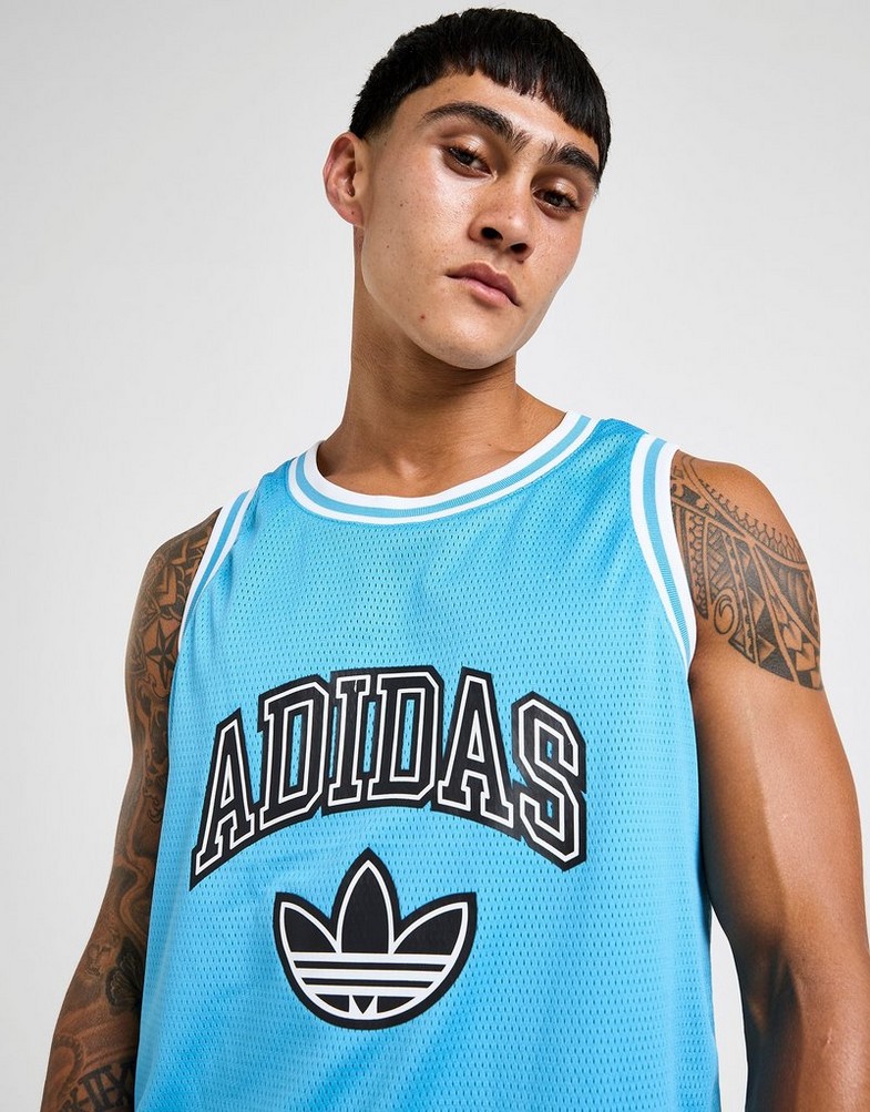 Top pentru bărbați ADIDAS MAIOU VARSITY BB MAIOU JD0721 Albastru