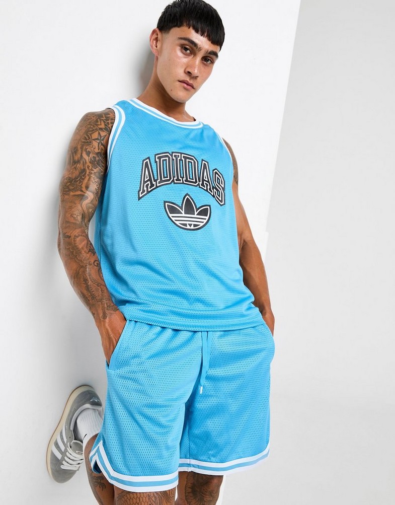 Top pentru bărbați ADIDAS MAIOU VARSITY BB MAIOU JD0721 Albastru