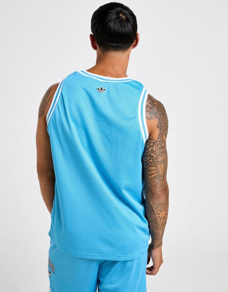 Top pentru bărbați ADIDAS MAIOU VARSITY BB MAIOU JD0721 Albastru