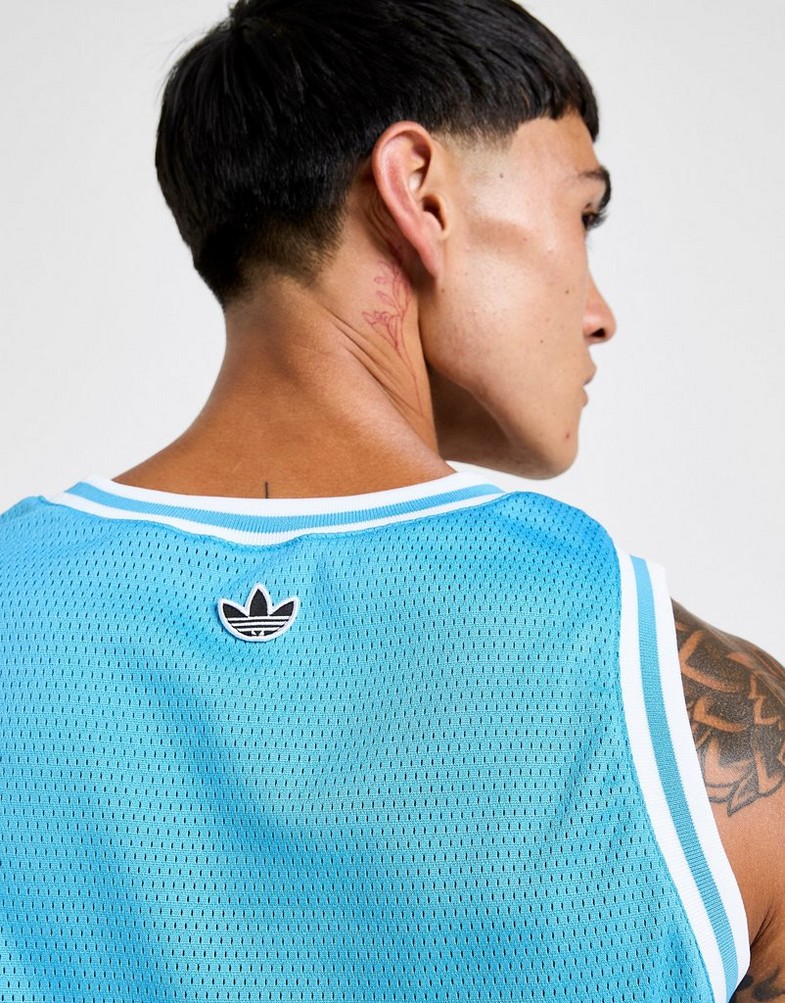 Top pentru bărbați ADIDAS MAIOU VARSITY BB MAIOU JD0721 Albastru