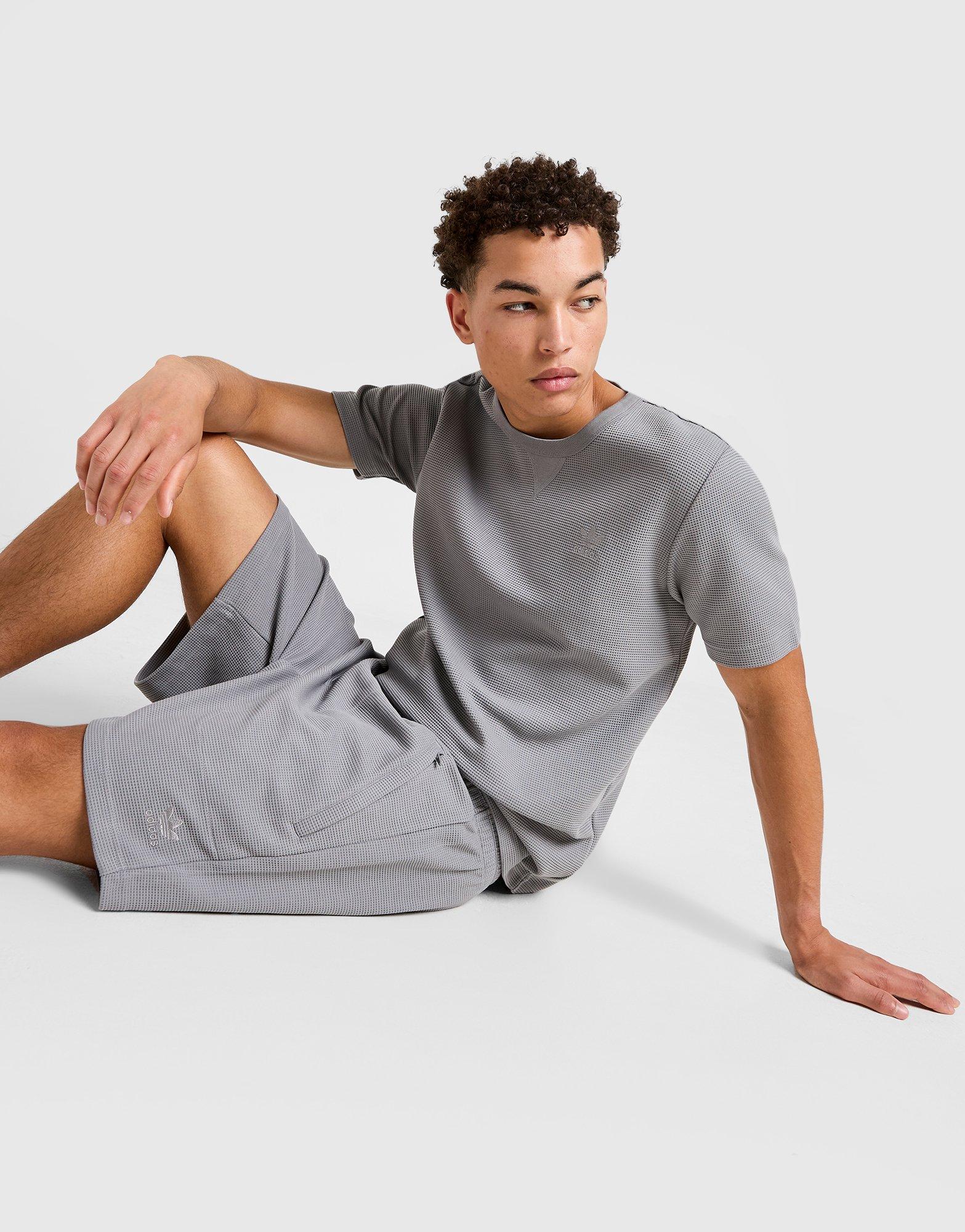 Koszulka, t-shirt męski ADIDAS T-SHIRT ESS W TEE JY8007 Szary