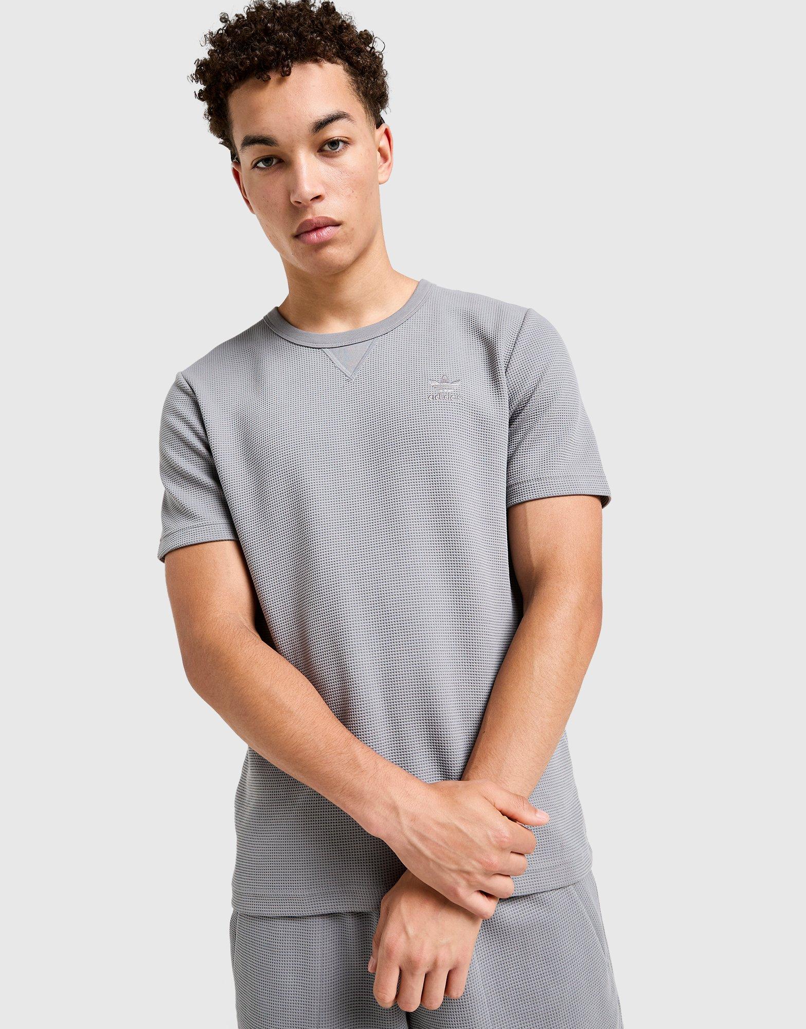 Koszulka, t-shirt męski ADIDAS T-SHIRT ESS W TEE JY8007 Szary