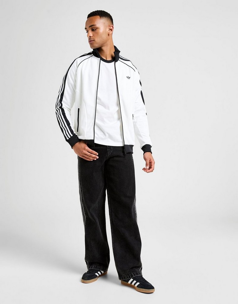 Bluză pentru bărbați ADIDAS BLUZĂ TERRACE TT JW3830 Alb