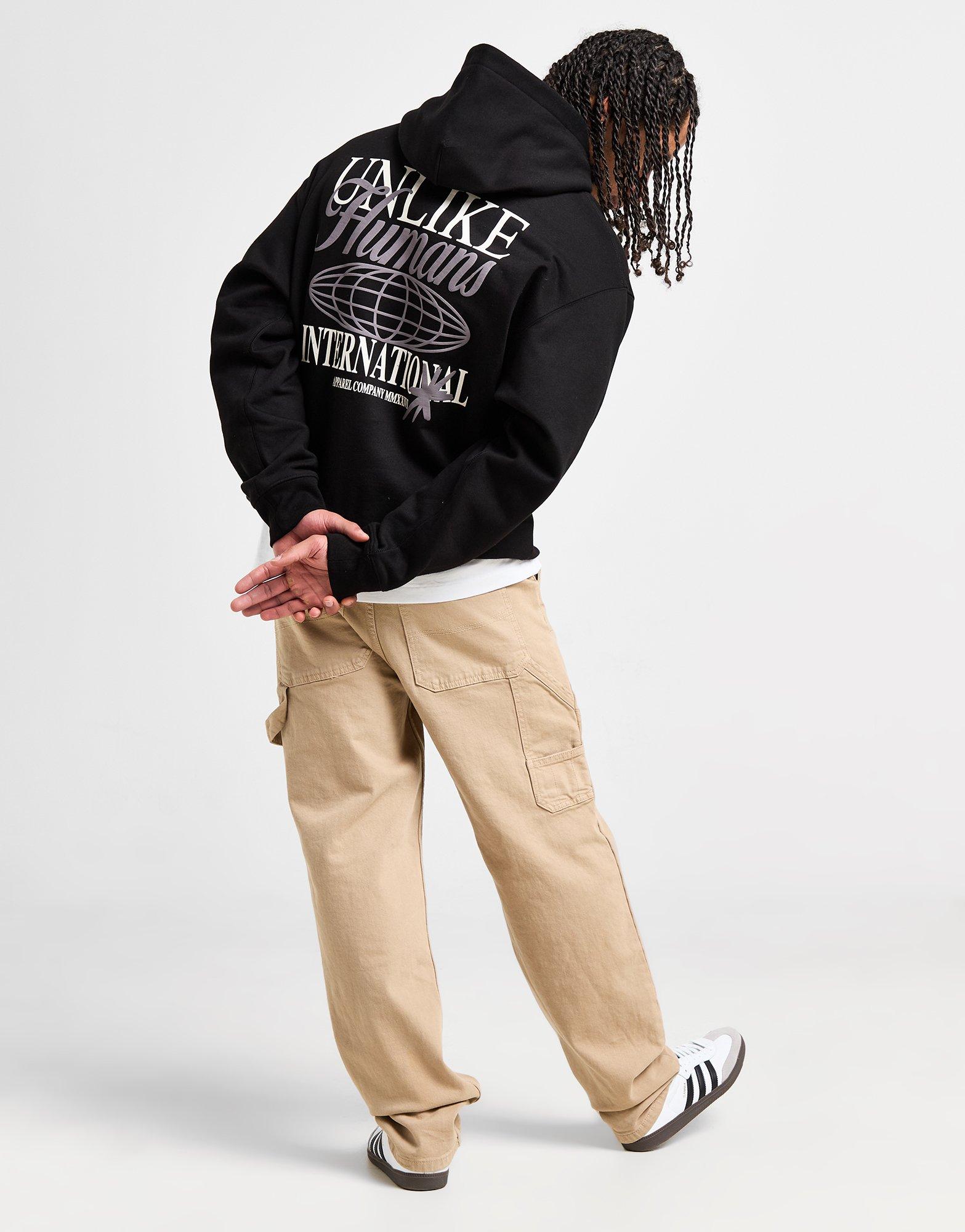 Unlike Humans Mikina S Kapucí Global Hd Blk-Blk Sweatshirt