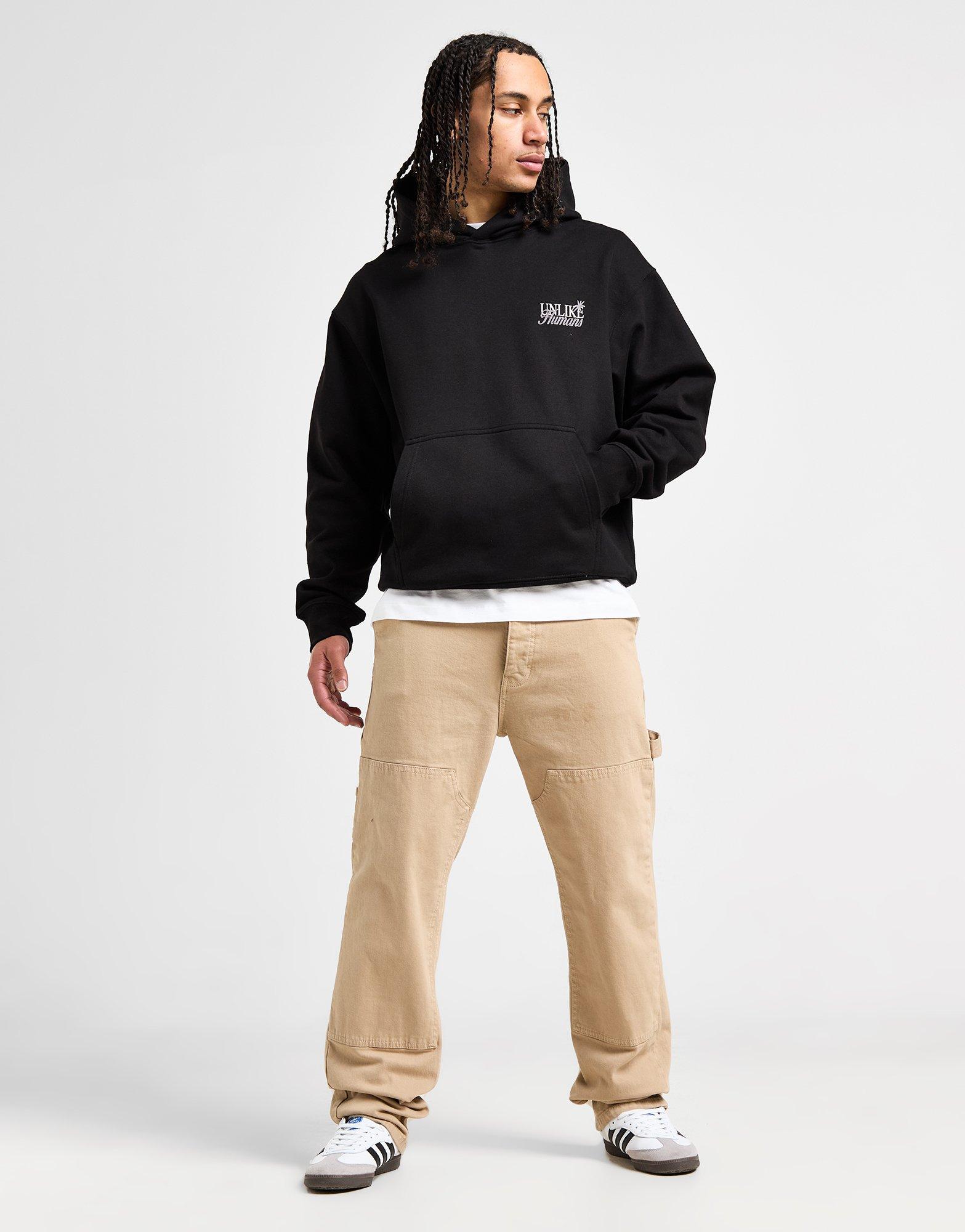Muški gornji dio trenirke UNLIKE HUMANS VESTA S KAPULJAČOM GLOBAL HD BLK-BLK SWEATSHIR ULHTM10178007 crna
