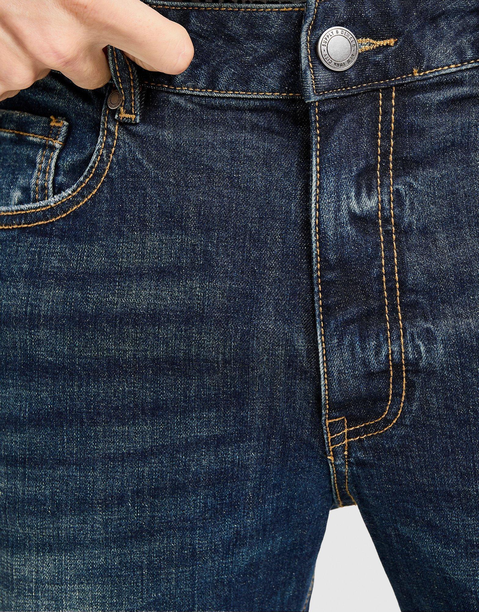 Férfi farmernadrág SUPPLY&DEMAND NADRÁG WSH CORE SLM JN DEN-INGO SUPTM17650170 Kék